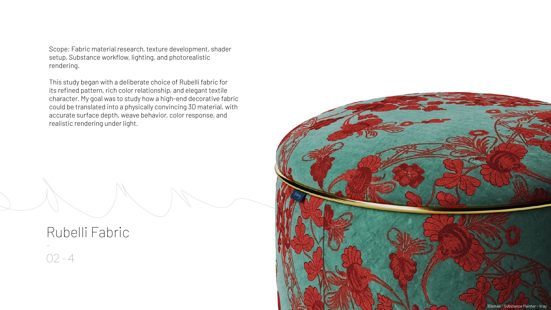 Rubelli fabric material study